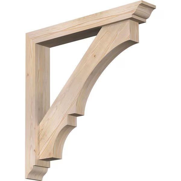 Balboa Traditional Smooth Bracket w/ Offset Brace, Douglas Fir, 5 1/2